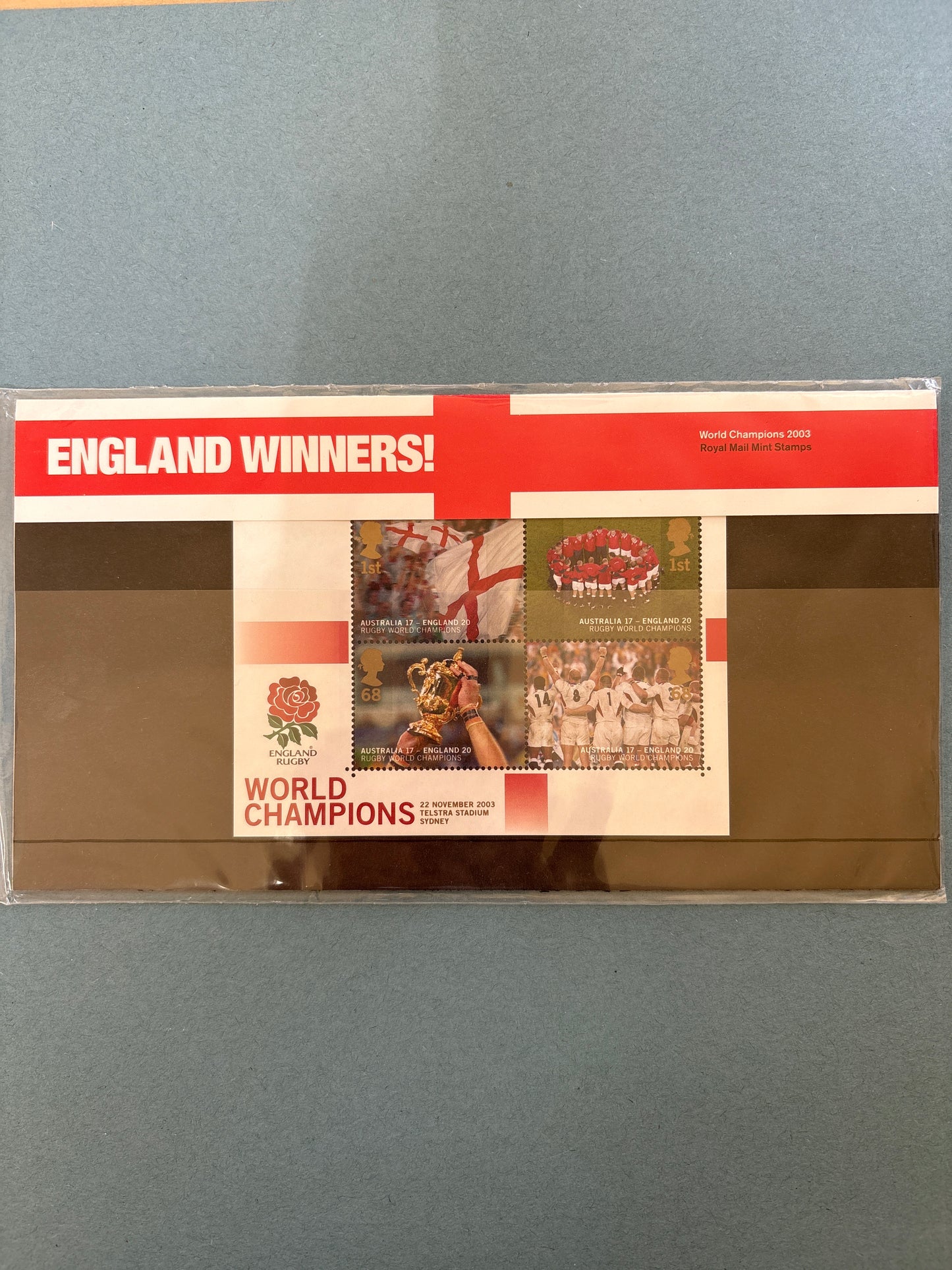 Miniature Sheet - 2003 England's Victory in Rugby World Cup Championship, Australia