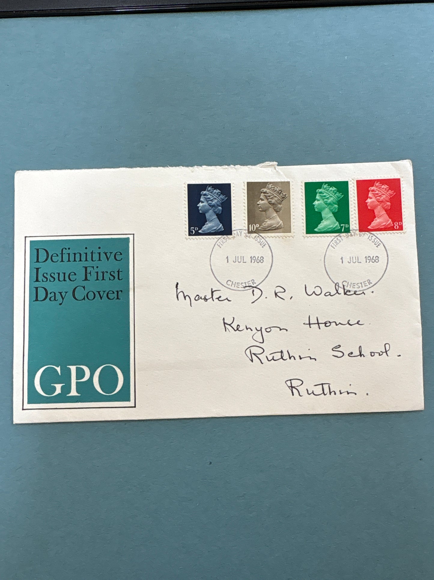 FDC - GPO Commemorative Cover of the Definitive Set from 1 July 1968