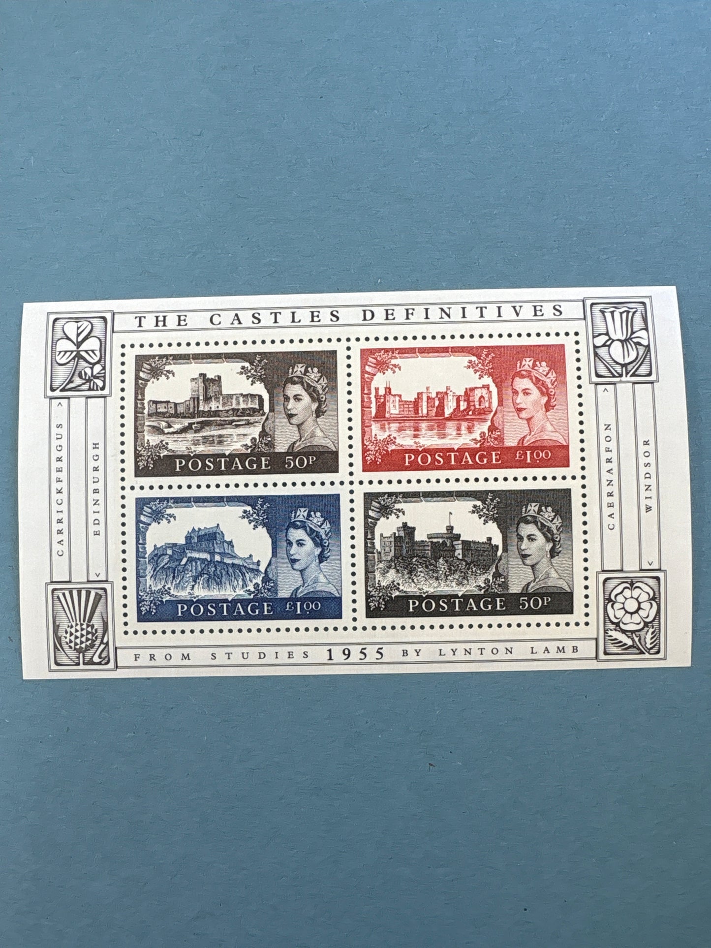 Miniature Sheet - The Castle Definitives from 1955