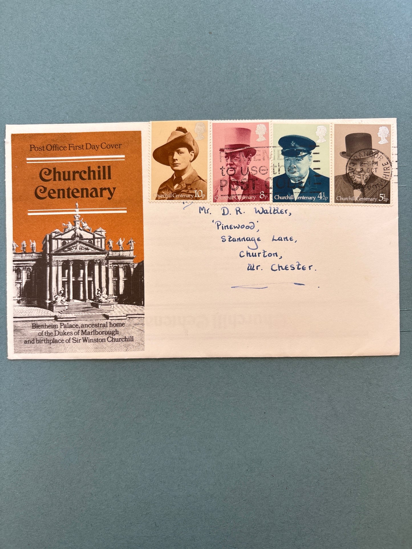 FDC - Post Office First Day Cover - Birth Centenary of Sir Winston Churchill 9 Oct 1974