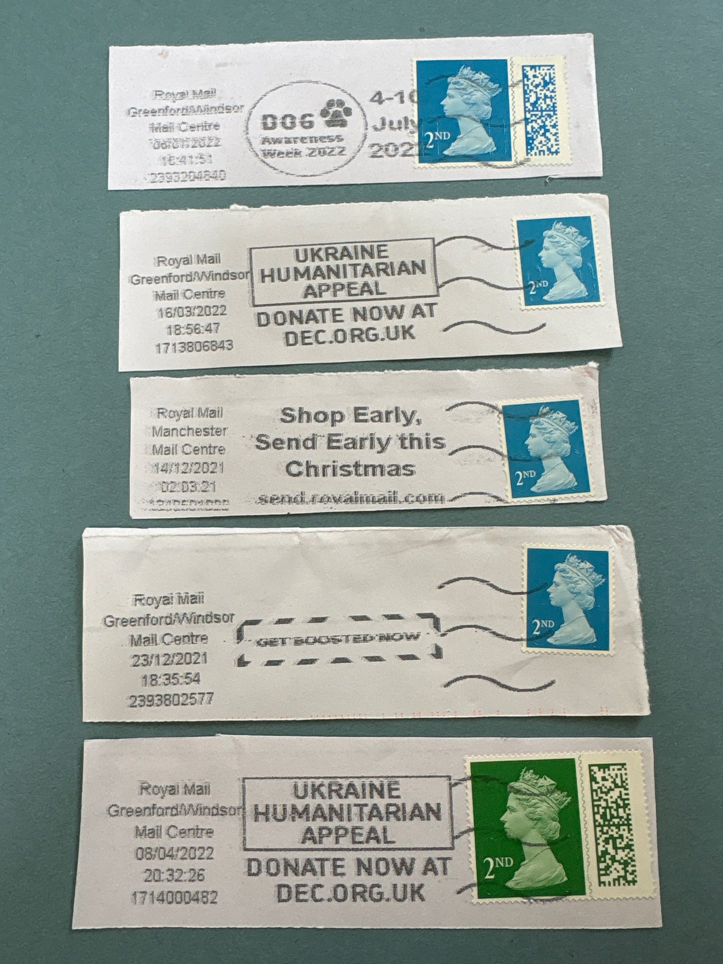 History - Small Collection of Special Cancellations from 2021/22