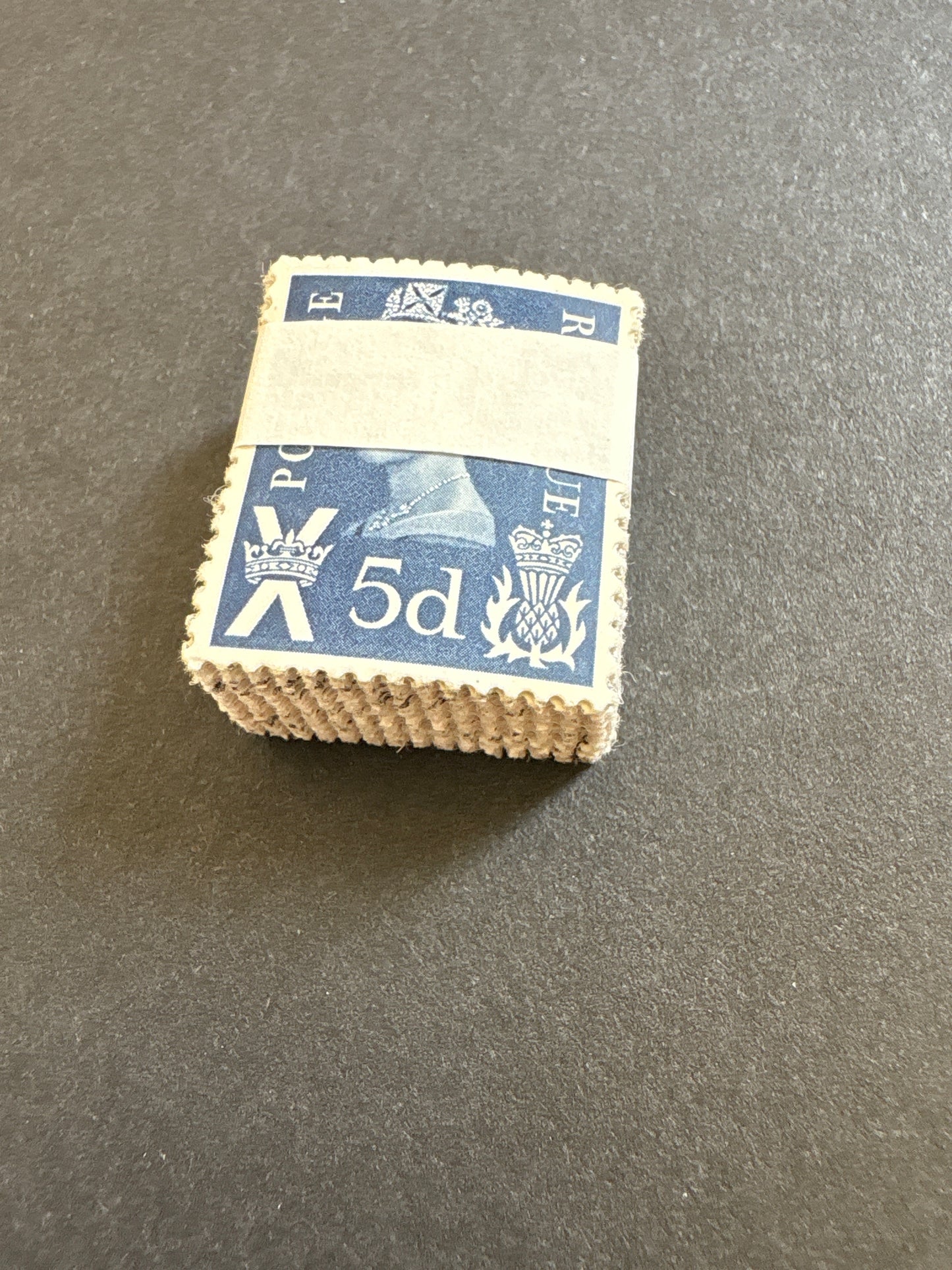 Craft - Bundle of 100 Identical Used Scottish Pre-decimal Definitive Stamps