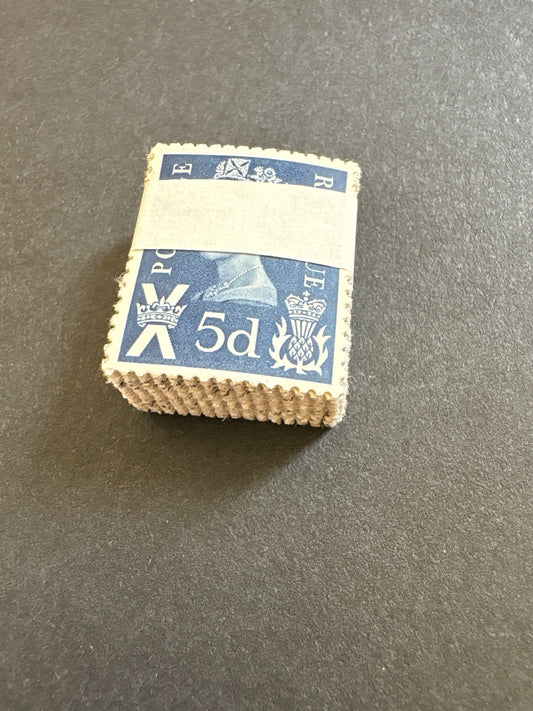 Craft - Bundle of 100 Identical Used Scottish Pre-decimal Definitive Stamps
