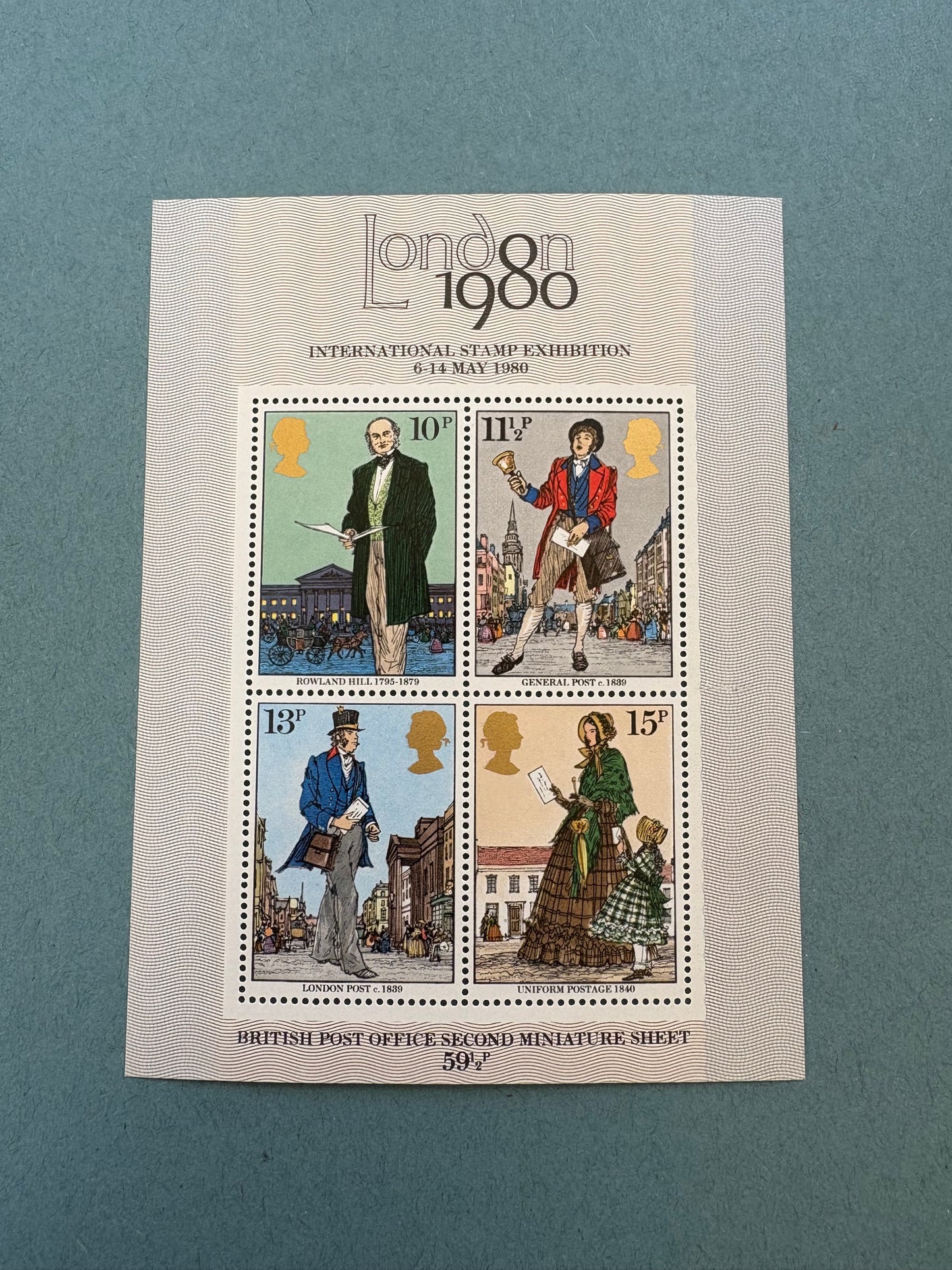 Miniature Sheet - London 1980 International Stamp Exhibition - Roland Hill