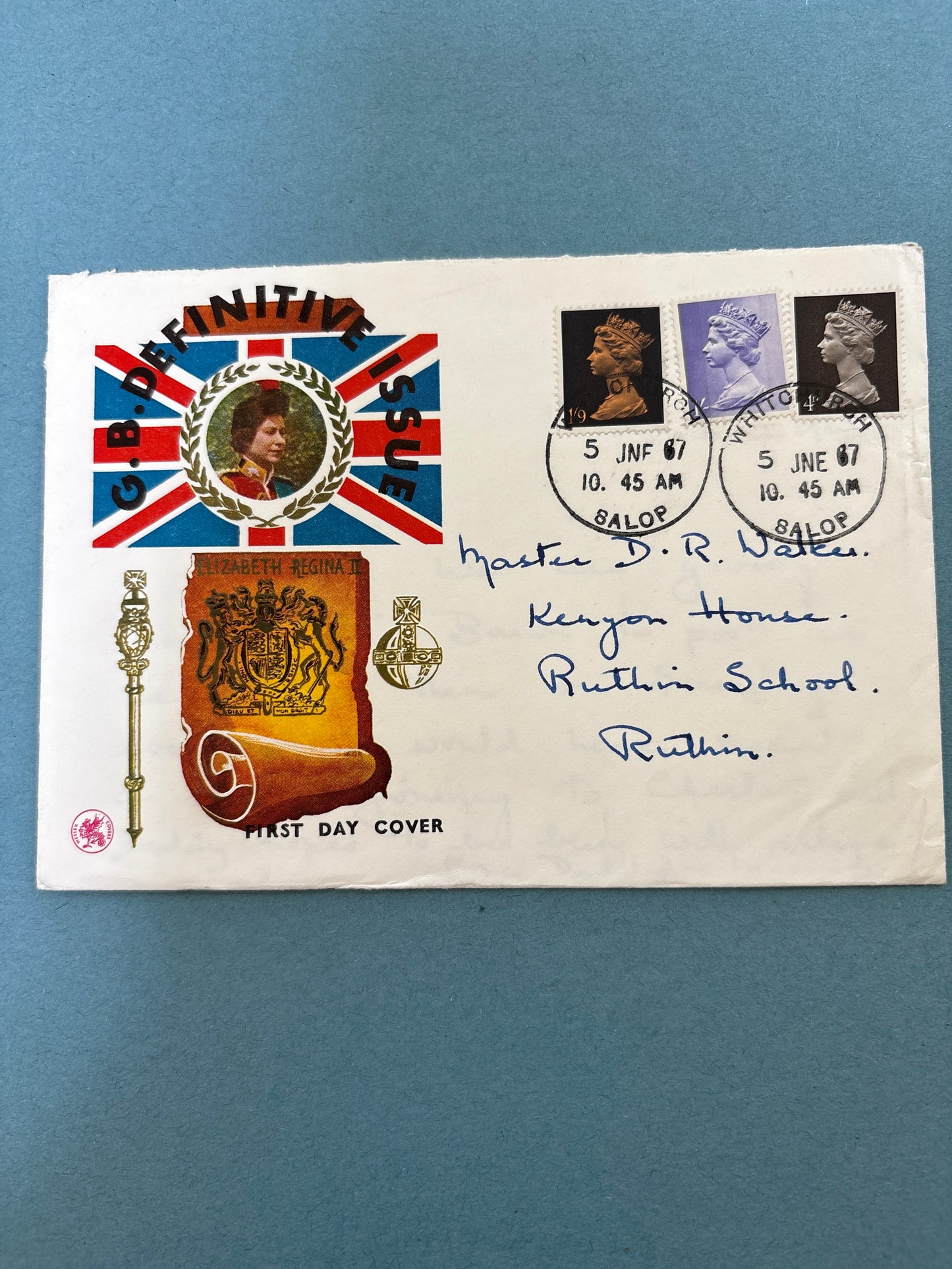 FDC - GPO Commemorative Cover of the Definitive Set from 5 June 1967