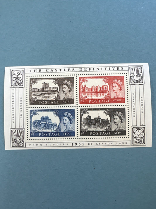 Miniature Sheet - The Castle Definitives from 1955