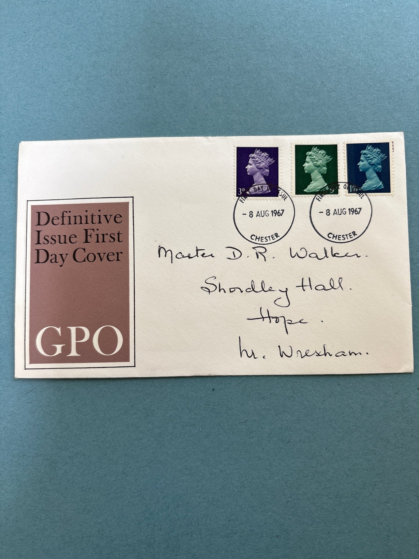 FDC - GPO Commemorative Cover of the Definitive Set from 8 August 1967