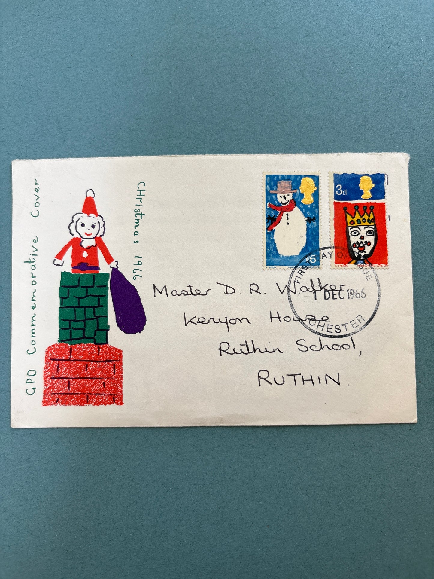 FDC - GPO Commemorative Cover of the first GB Christmas Stamps in 1966